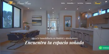 Captura de la web de la inmobiliaria Riman House S.L. con su catálogo de pisos